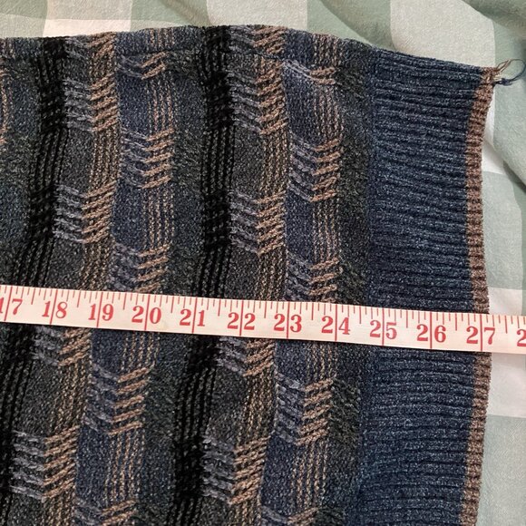 Vintage Britches Chenille Sweater Mens L Stripe Grandpa 90s Knit - Picture 8 of 8